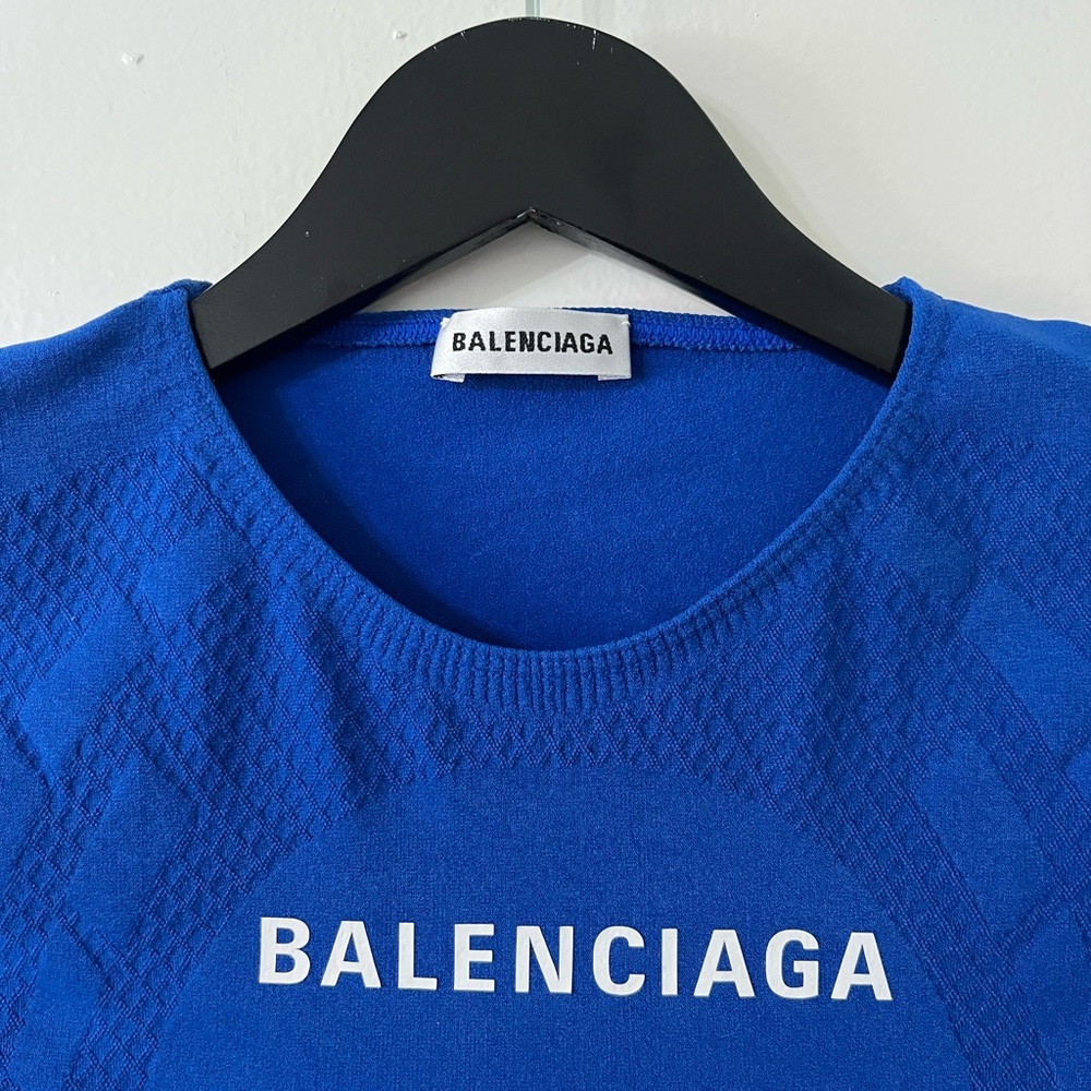 Balenciaga Activewear Blue T-shirt Women's XS